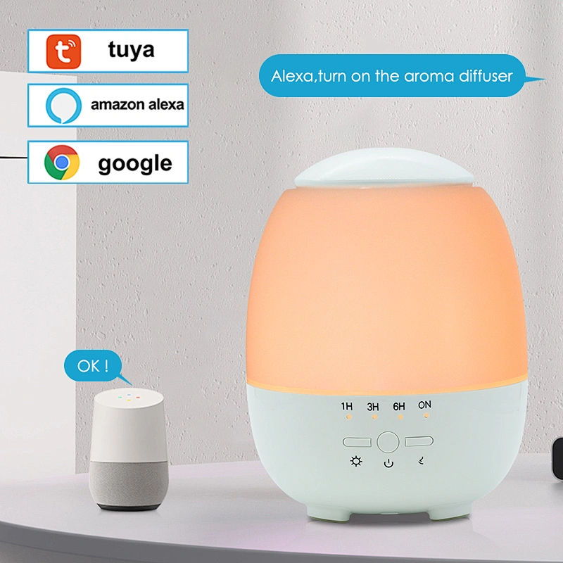 WiFi Smart Ultrasonic Aroma Diffuser Essential Oil with 400ml Humidifier LED Night Light