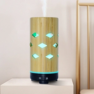 120ml Bamboo Material Essential Oil Diffuser Aroma Diffuser Ultrasonic Humidifier