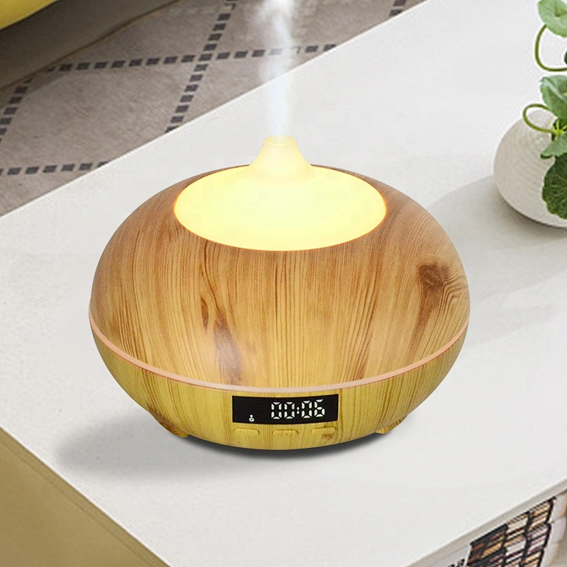 New Design Tuya Wifi  Temperature and Humidity Commercial aroma Ultrasonic Aroma Diffuser Essential Oil Diffuser With Clock