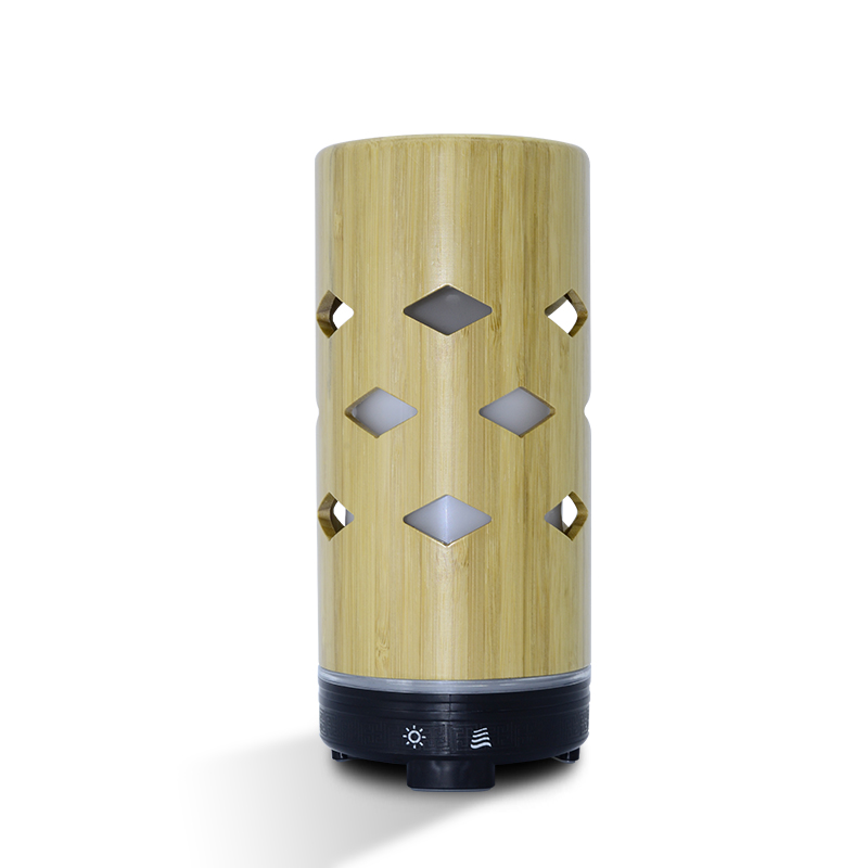 120ml Bamboo Material Essential Oil Diffuser Aroma Diffuser Ultrasonic Humidifier