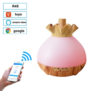Desktop portable electric essential oil aroma diffuser air humidifier night light