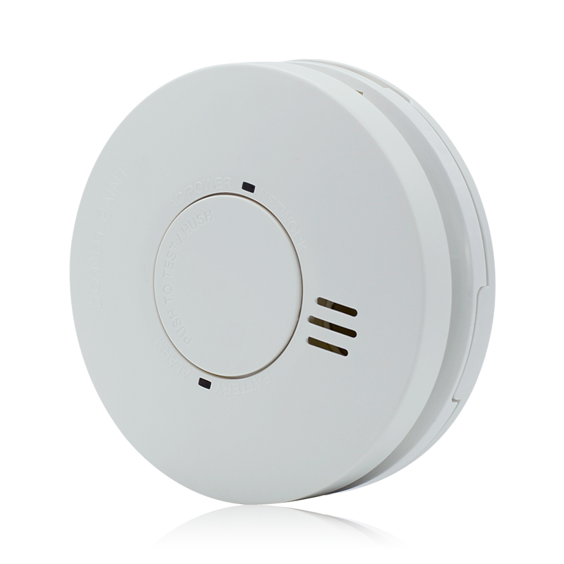 EN14604 Wireless Zigbee Smoke Alarm IOT Inconnection TUYA Smart Smoke Detector