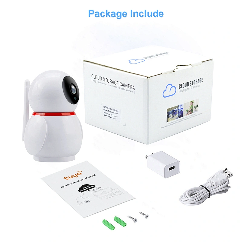 Home Security Smart Home 1080P HD Camera Tuya Wifi Clear Vision Indoor Smart Camera Wireless CCTV Camera