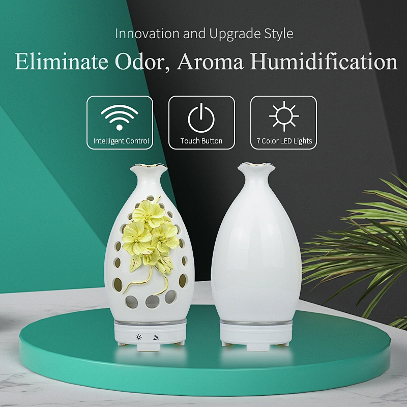 The Newest Design Ceramic Diffuser 120ml Smart Oil Diffuser Room Diffuser for Aromatherapy