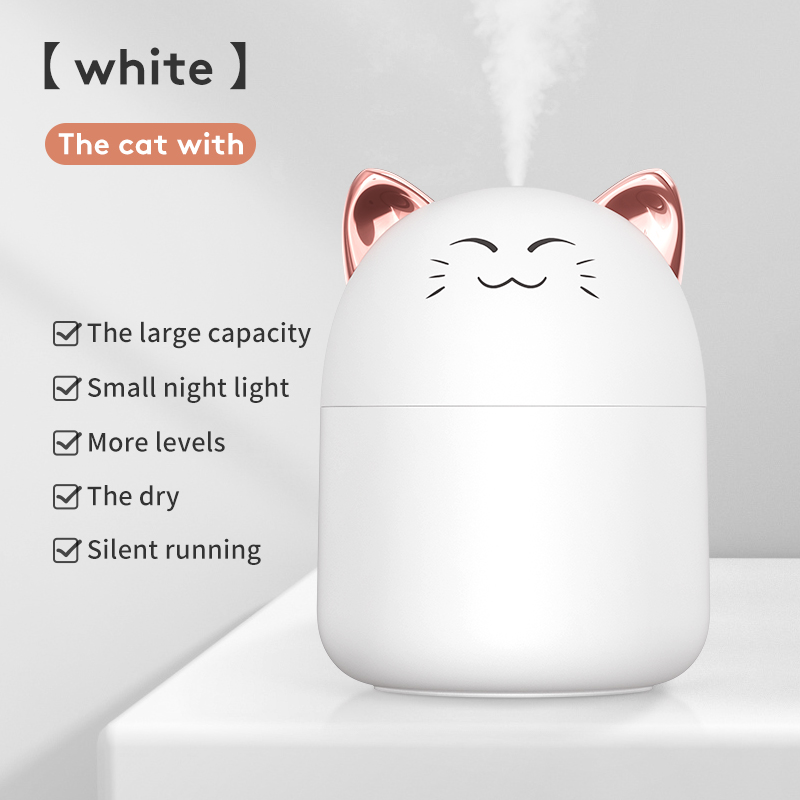 Bedroom Ultrasonic Mini Ambilight Air Humidifier With led night light