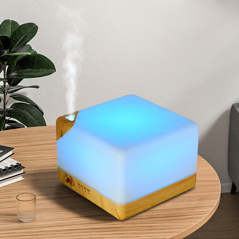 700ml electric Aroma Oil Diffuser Ultrasonic humidifier air Wood Grain LED Lights aroma diffuser for home