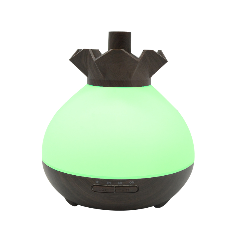 400ml wood grain ultrasonic air freshener cool mist aroma humidifier oil diffuser