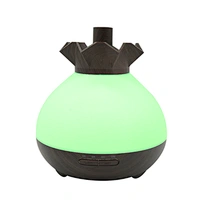 400ml wood grain ultrasonic air freshener cool mist aroma humidifier oil diffuser