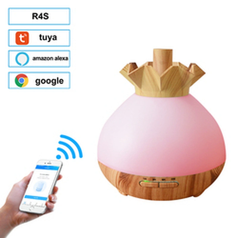 400ml 7 Color LED Light Electric Humidifier Smart Essential Oil Diffuser WIFI Control Ultralsonic Beautiful Air Diffuser