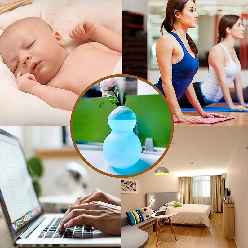 Portable Mini Humidifier, Small USB Mist Humidifier, Personal Desktop Humidifier for Home Baby Bedroom Office Car Travel