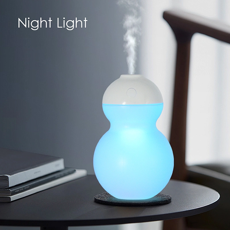 2022 Newest Design Car Aroma Diffuser With seven colors change Light  Portable USB Charge Car humidifier