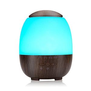 Dark wood grain ultrasonic air humidifier electric portable diffuser for office