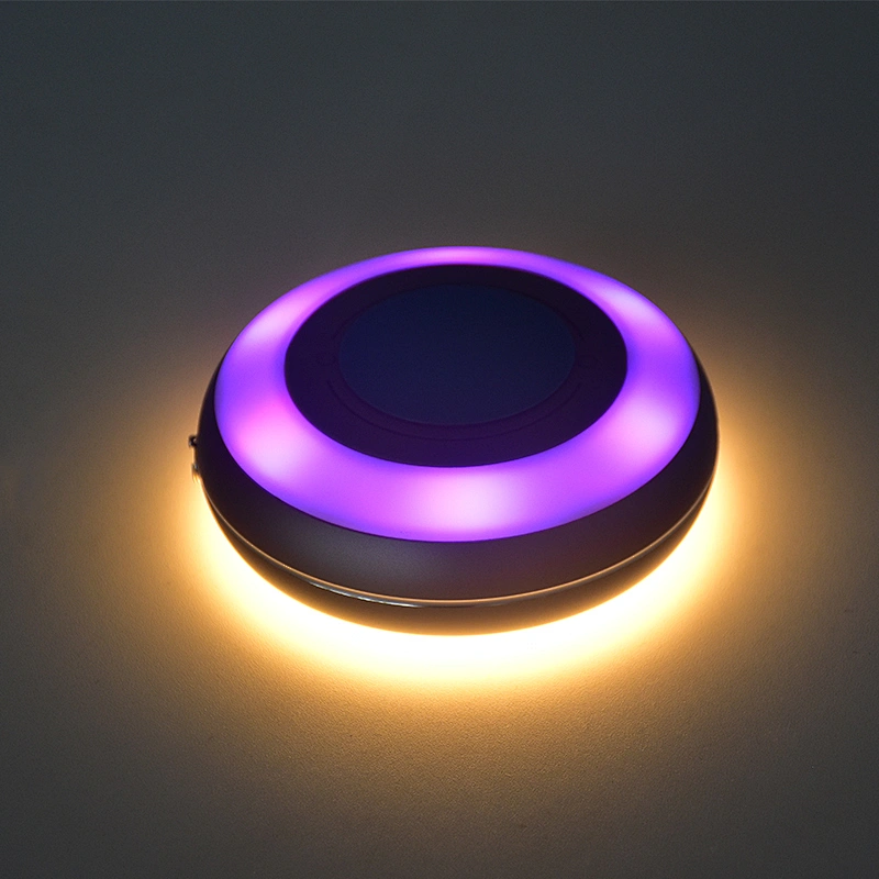 Round Shape Smart Night Light Multi-functional  Motion Sensor Small LED Night Light Auto LED  Baby Night Light with Aluminum All