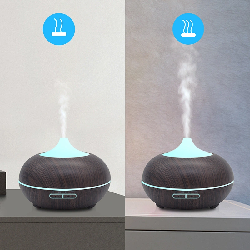 Wholesale home wood aroma diffuser 7 led light air humidifier ultrasonic essential oil aroma diffuser