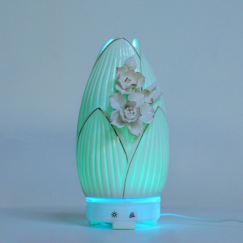 7 Colors TUYA Smart Ceramic Aroma Diffuser Essential Oil Diffuser Ultrasonic Humidifier