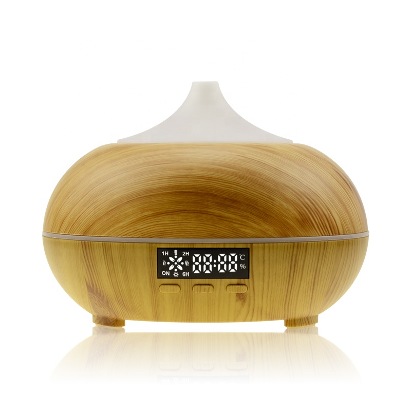 New Design Tuya Wifi  Temperature and Humidity Commercial aroma Ultrasonic Aroma Diffuser Essential Oil Diffuser With Clock