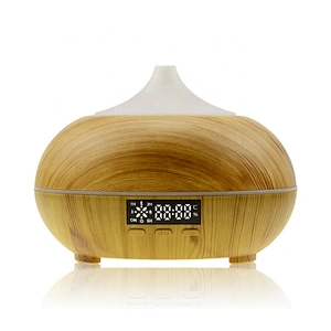 New Design Tuya Wifi  Temperature and Humidity Commercial aroma Ultrasonic Aroma Diffuser Essential Oil Diffuser With Clock