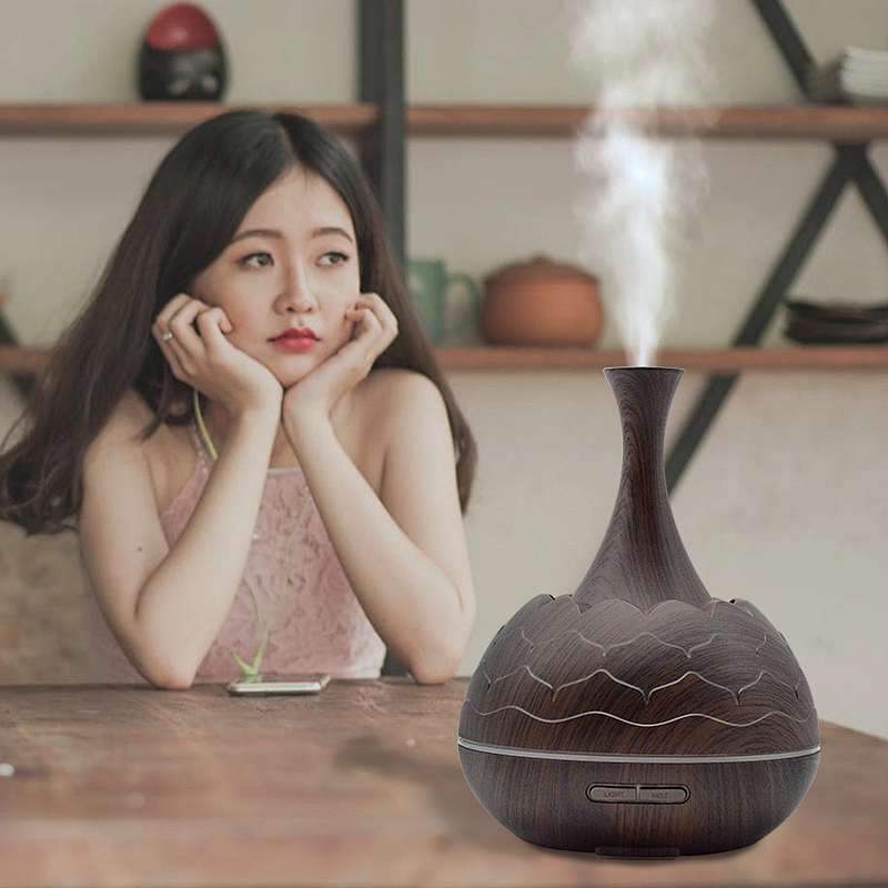 Mini humidifier hair oil essential candle set diffuser
