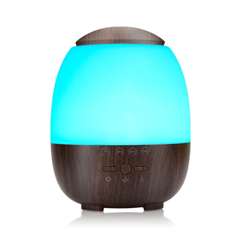 Dark wood grain ultrasonic air humidifier electric portable diffuser for office