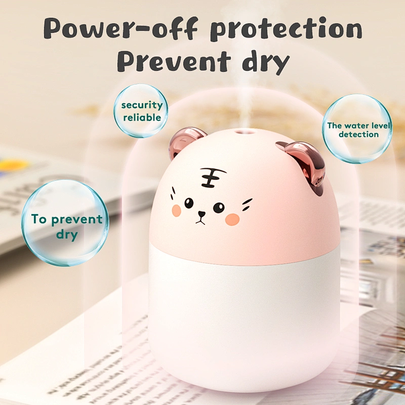 Portable H2O Spray Mist Air  Freshener Smart Aroma Essential Oil Diffuser USB Air Humidifier With Night Light