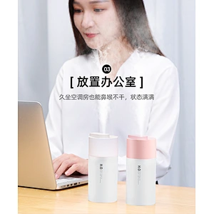2022 New Arrivals 250ML Mini Exquisite Portable Usb Rechargeable Car Air Humidifier With 7 Colors of Light