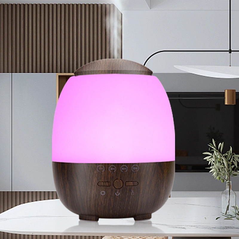 400ml Deep wood grain aromatherapy essential oil diffuser air freshener humidifier