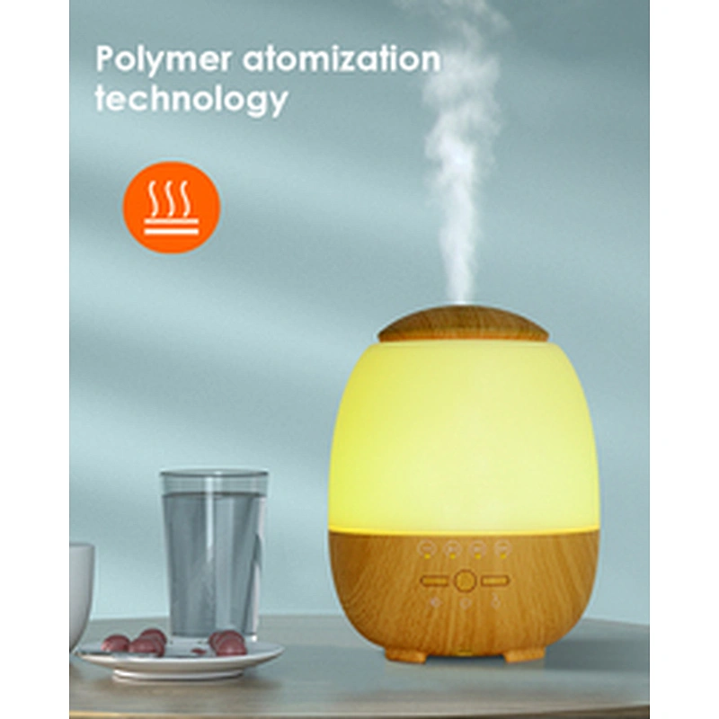 Portable Wood Grain 7 LED Light Aromatherapy Essential Oil Machine Home Ultrasonic Electric Aroma Diffuser