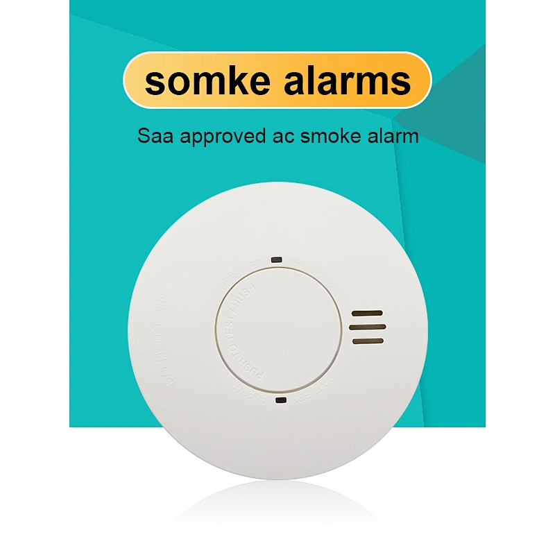 Manufacturer EN14604 Wireless security fire home alarm WiFi 110v-240v DC Detector Smoke Sensor With 10 years long-life 3V DC bat