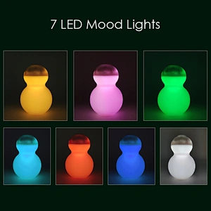 2022 Newest Design Car Aroma Diffuser With seven colors change Light  Portable USB Charge Car humidifier