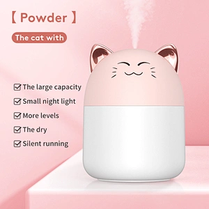 Bedroom Ultrasonic Mini Ambilight Air Humidifier With led night light