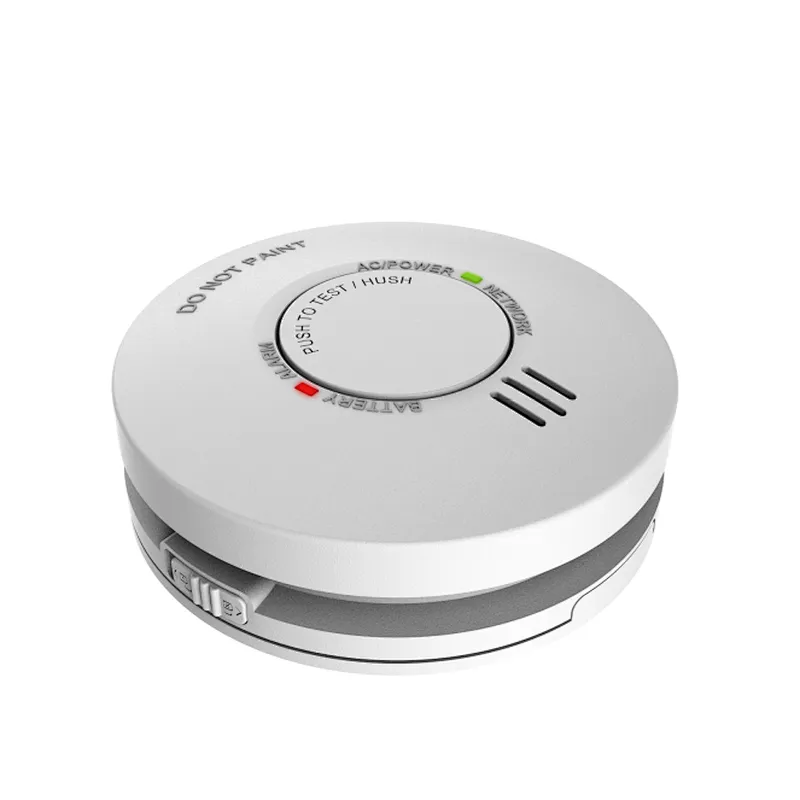 BLE smoke alarm detector AC powered with battery backup AS&EN certification