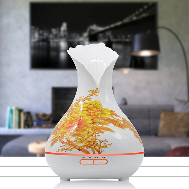 400ML Ultrasonic Aroma Diffuser elegant style Essential Oil LED Light for Home Yoga Using Aromatherapy with 7 Colors