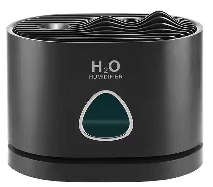 New design big capacity 460ml hill shaped ultrasonic air humidifier with three colors rechargeable car humidifier