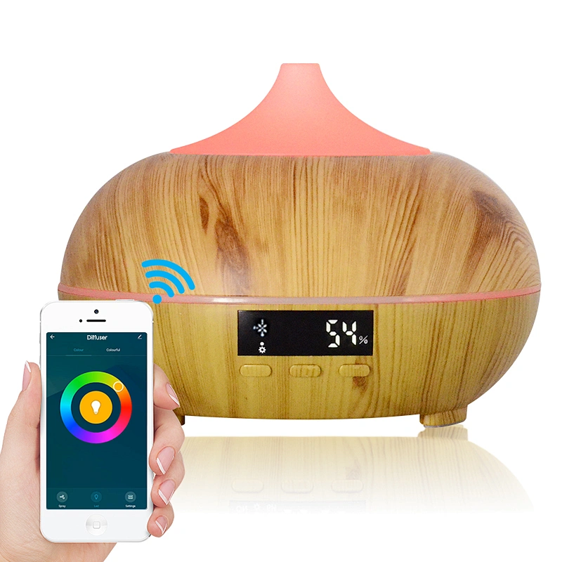 Wood Grain Smart Humidifier Essential Oil Diffuser home & office capacity