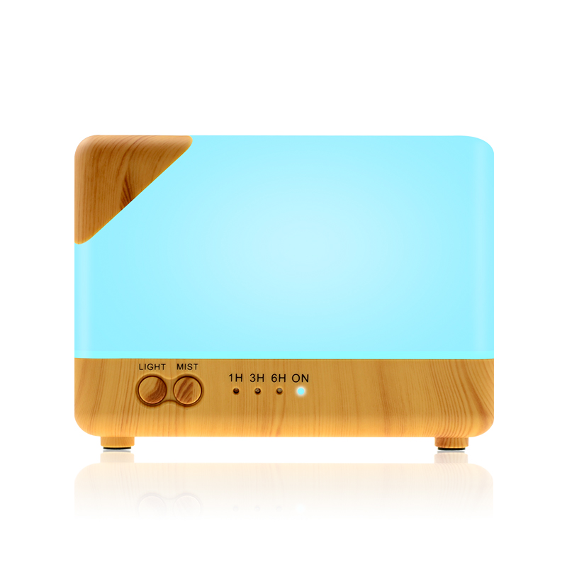 700ml electric Aroma Oil Diffuser Ultrasonic humidifier air Wood Grain LED Lights aroma diffuser for home