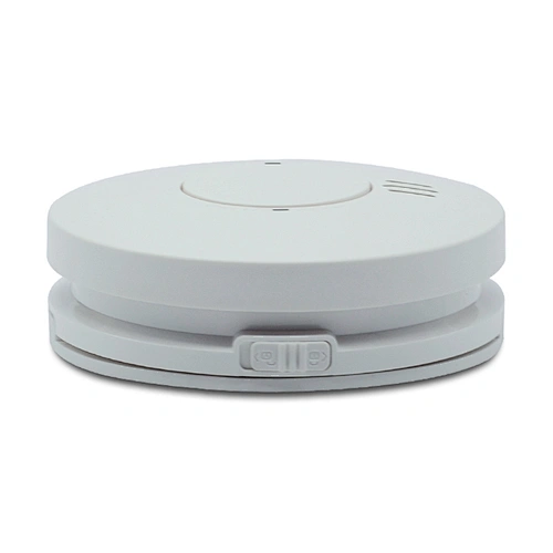 mini  tuya Smoke detector, AC powered with DC I/O interconnected