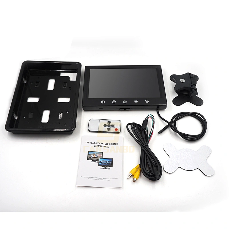 Stand-alone 9 Inch Touch key Car TFT LCD Monitor for trucks