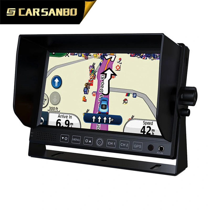 7 inch lcd car monitor with GPS navigation and resistive touch screen