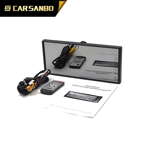 8.9inch TFT LED Rearview mirror monitor with rearview camera /Automatic switch when reverse car