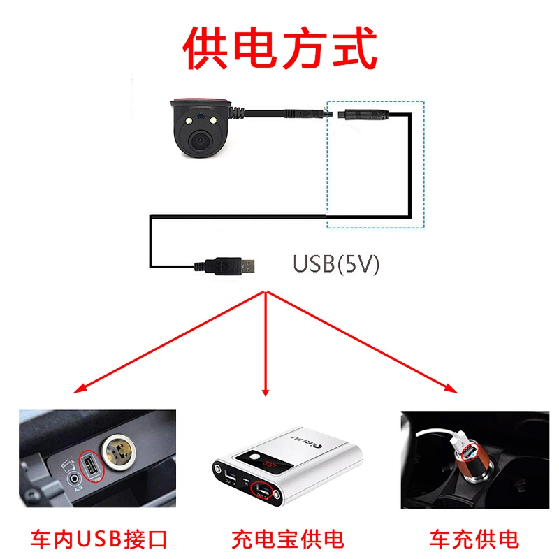 Wifi camera 720P wireless car sideview camera with USB connector