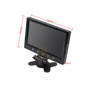 Stand-alone 9 Inch Touch key Car TFT LCD Monitor for trucks