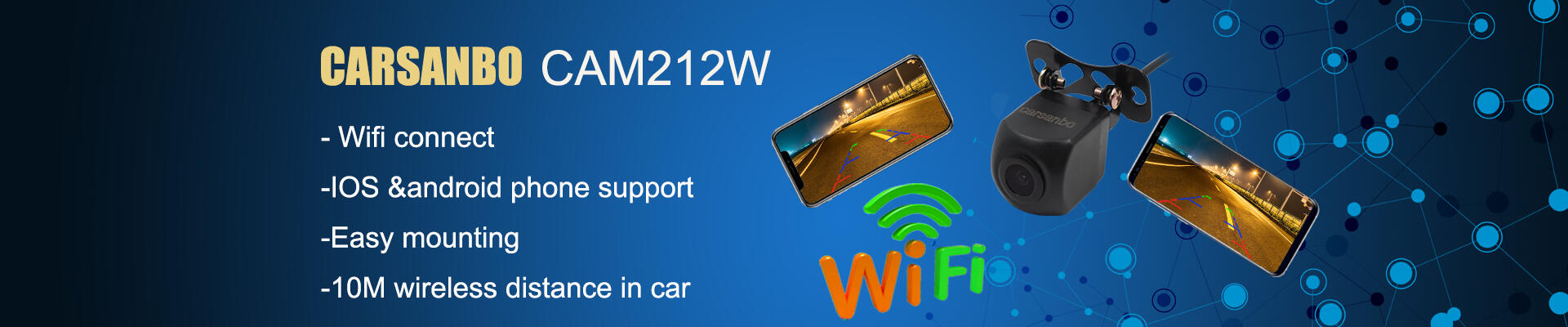 Wifi wireless back up camera 720P support IOS,Android phone
