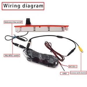 Car Brake Light backup Camera used For VW T6 single door (2016.5 after)