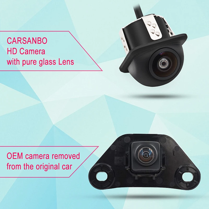 180 degree view angle HD night vision car backup rearview camera