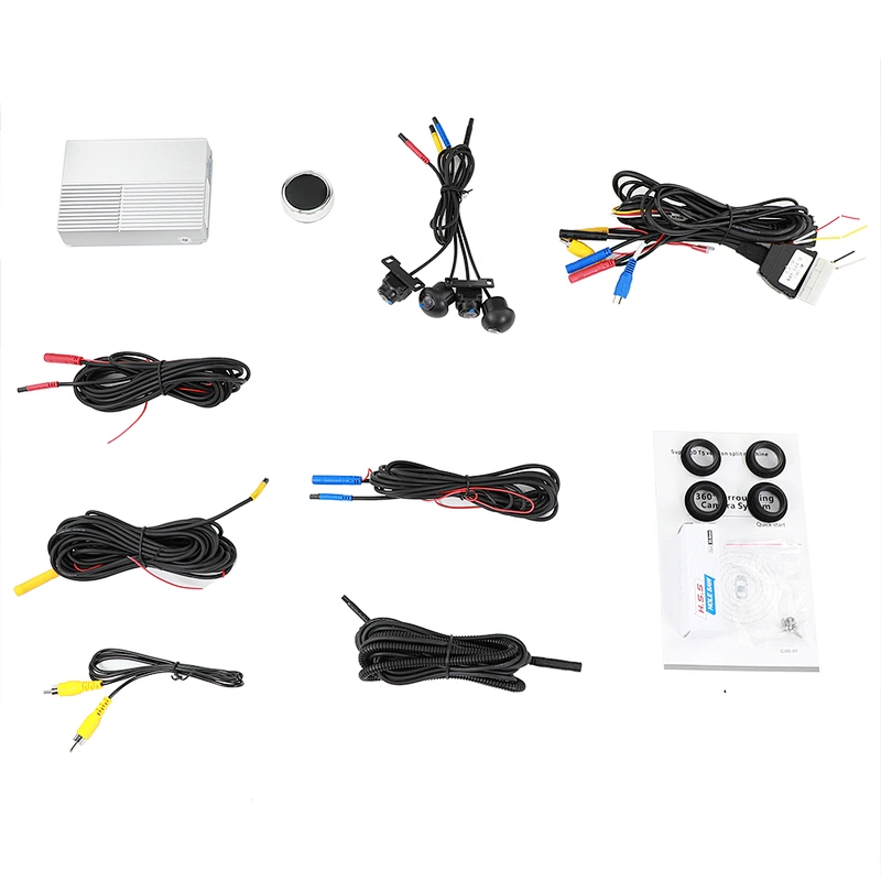 3D pro 360 car camera system around view system with trajectory guide line built-in