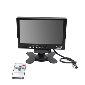 7inch 2 way video input stand alone monitor with sunvisor