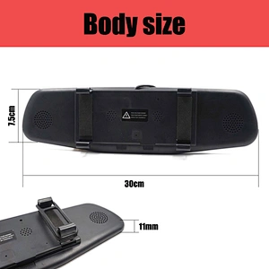 5inch HD slim rearview universal mirror monitor with Silver color mirror