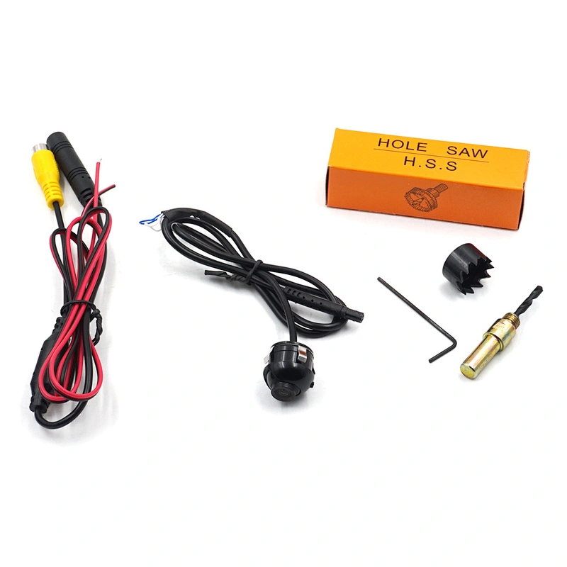 18.5mm drilling front and rear view camera with guide line switchable