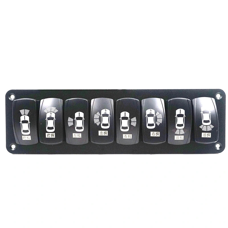 8pcs Digital Sensors Alarm Car Video Blind Spot Camera Monitoring System For BUS / Truck / Excavator / Cement Mixer