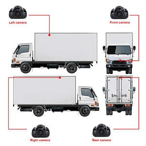 3D 1080P Sony 225 chips 360 Seamless Surround View Digital Video Recorder for cargo van